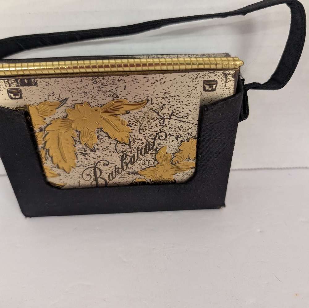 Vintage Compact with Black Case"Barbara" On The Front - Picture 7 of 8